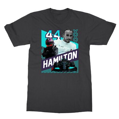T-Shirt F1 Hamilton 44 Pour Femme - 100% Coton, Look Motorsport Décontracté - Idéal Pour Les Fans De Formule 1 - 4
