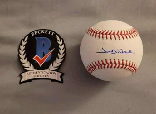 Jacob Wilson signed Rawlings official MLB baseball Beckett COA BL20878 Athletics