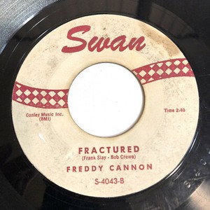 Express Flight Freddy Cannon 45 Way Down Yonder Fractured 1959 Pop Rock Roll Vinyl Record Vg Arrival Appointment Eddys Rock Club De
