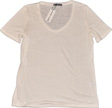 T-shirt Petit Bateau bianco crema nuova lino taglia L 