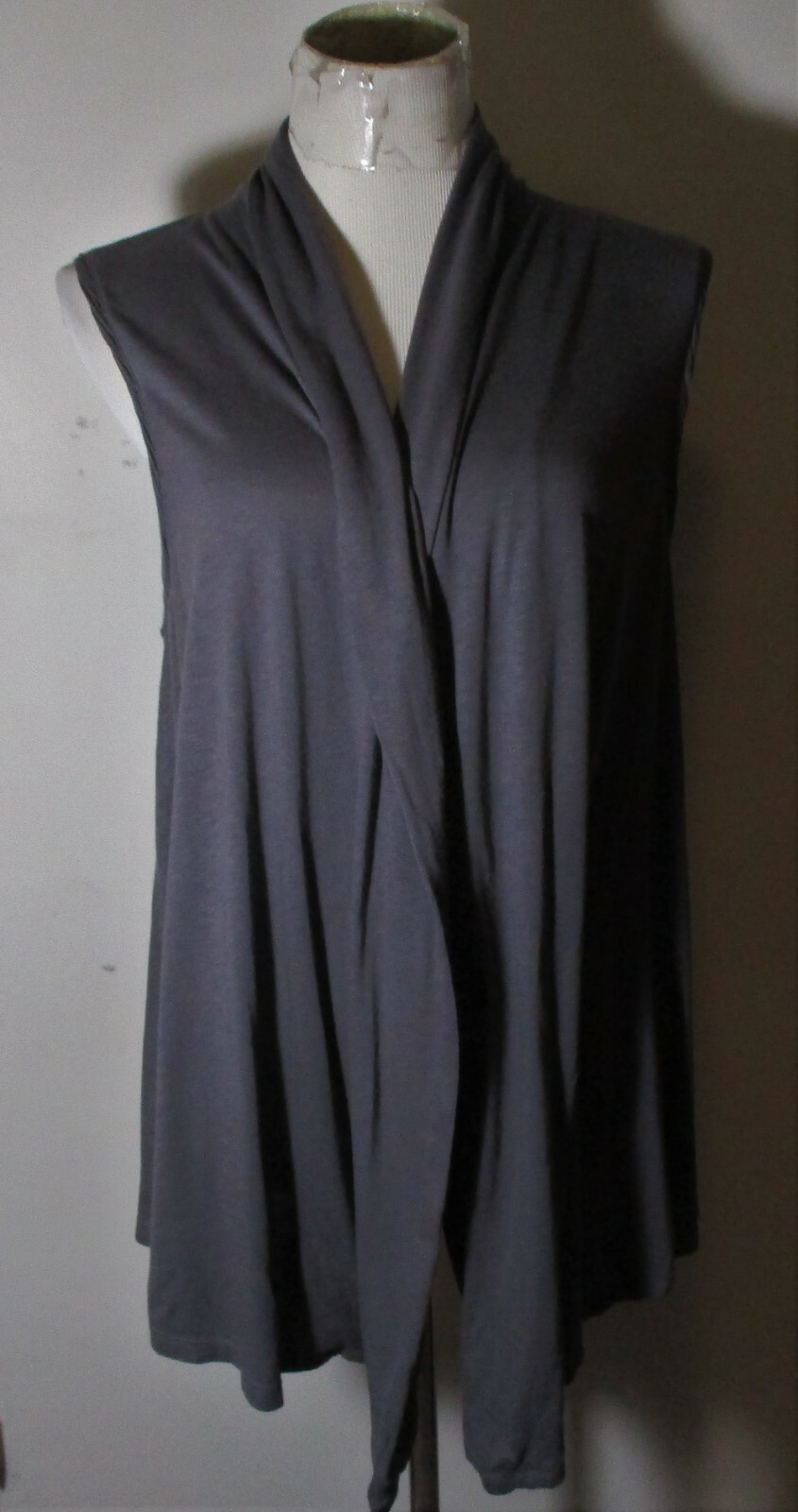 Women's MICHAEL STARS Gray Modal Blend Tunic Vest One Size