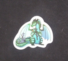Magical Fantasy Dragon Sticker 1.25" x 1.5" Q 