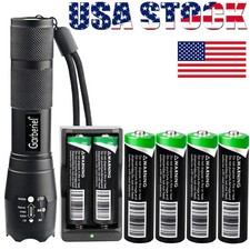 LED Flashlight Torch/ 3000mAh Batteries Recha...