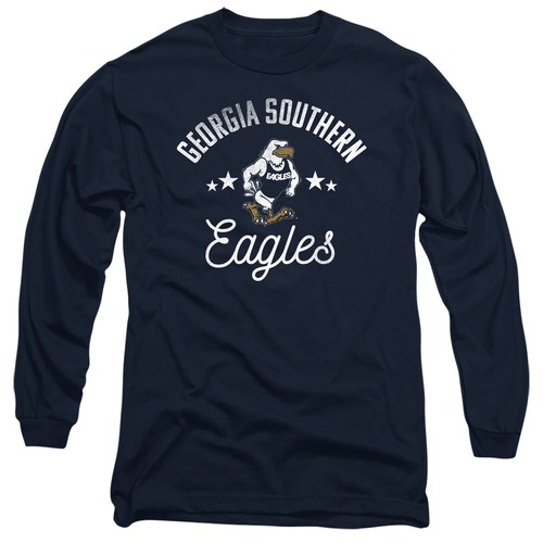 Georgia Southern Adult Long Sleeve T-Shirt Eagles, Navy, S-3XL