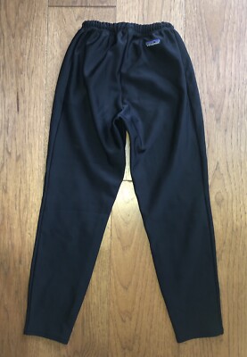 VTG 80s 90s Patagonia USA Base Layer Nylon Fleece Lined Black