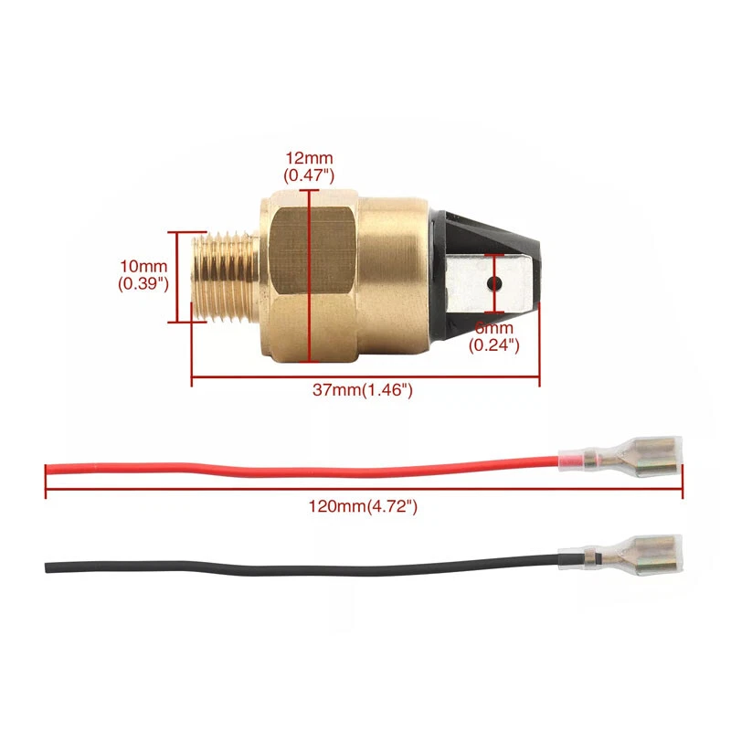 Cables de interruptor de freno de presión de 3~BAR aptos para Harley Touring Sportster Dyna Softail Foto 3 de 4