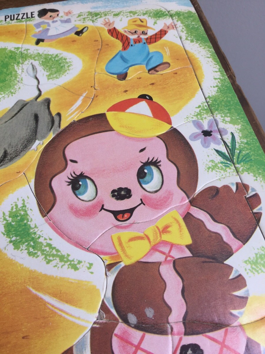 Vintage 1960s Artcraft Children's Puzzle~Little Gingerbread Boy | eBay