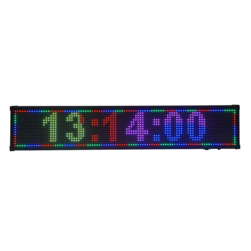 Insegna LED Scorrevole 26"*8" Bacheca Messaggi Colore Completo RGB Programmabile Insegna Esterno - Foto 15 di 19