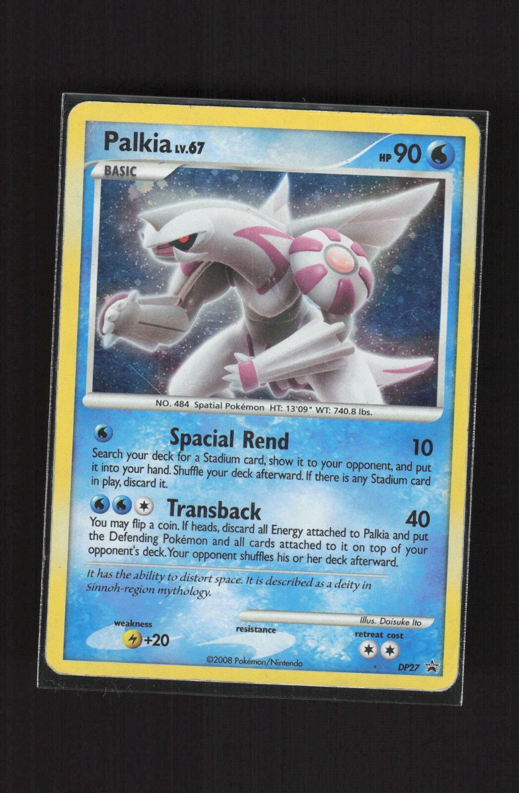 Palkia DP27 Black Star Promo Cosmos Holo Pokemon Card