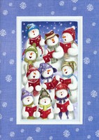 Snow Chorus - Box Of 16 Snowman Christmas Cards By Paper Magic Snow Chorus - Box Of 16 Snowman Christmas Cards By Paper Magic