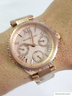 NEW Michael Kors Camille Pink Pave Glitz Rose Gold Watch  display picture 1