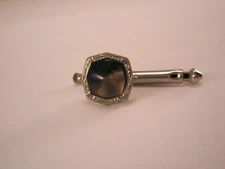 SINGLE (1) 5/16" Gray Octagon Mother of Pearl Vintage Formal Tux Shirt Stud c162