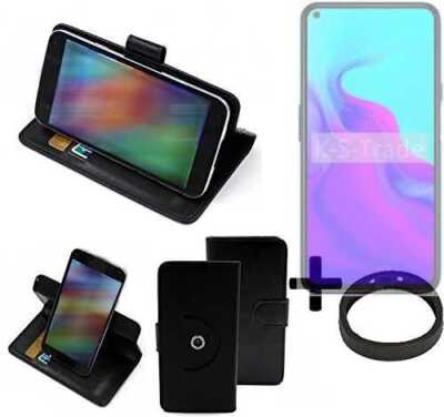 360° Schutz Hülle für Cubot X30 P + Bumper Wallet Case Universal schwarz Kuns