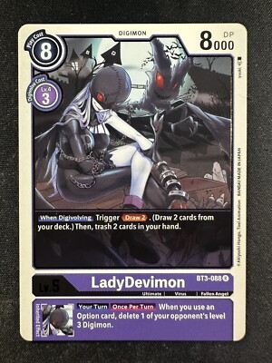 2020 Digimon CCG BT3-088 R LadyDevimon Rare NM | eBay