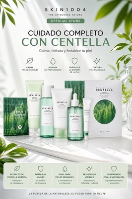 SKIN1004 Madagascar Centella Skin Care Set Toner Ampoule Cream Foam Alcohol-Free