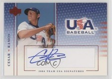2005 Upper Deck USA Baseball Team Signatures Blue Ink /250 Cesar Ramos Auto 0af