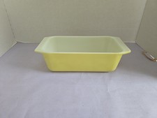 Vtg MCM PYREX 913 Yellow Loaf  Bread Cake Ove...