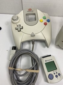 Sega Dreamcast Console HKT-3020 BUNDLE w/ Controller Cables Memory Card Tested