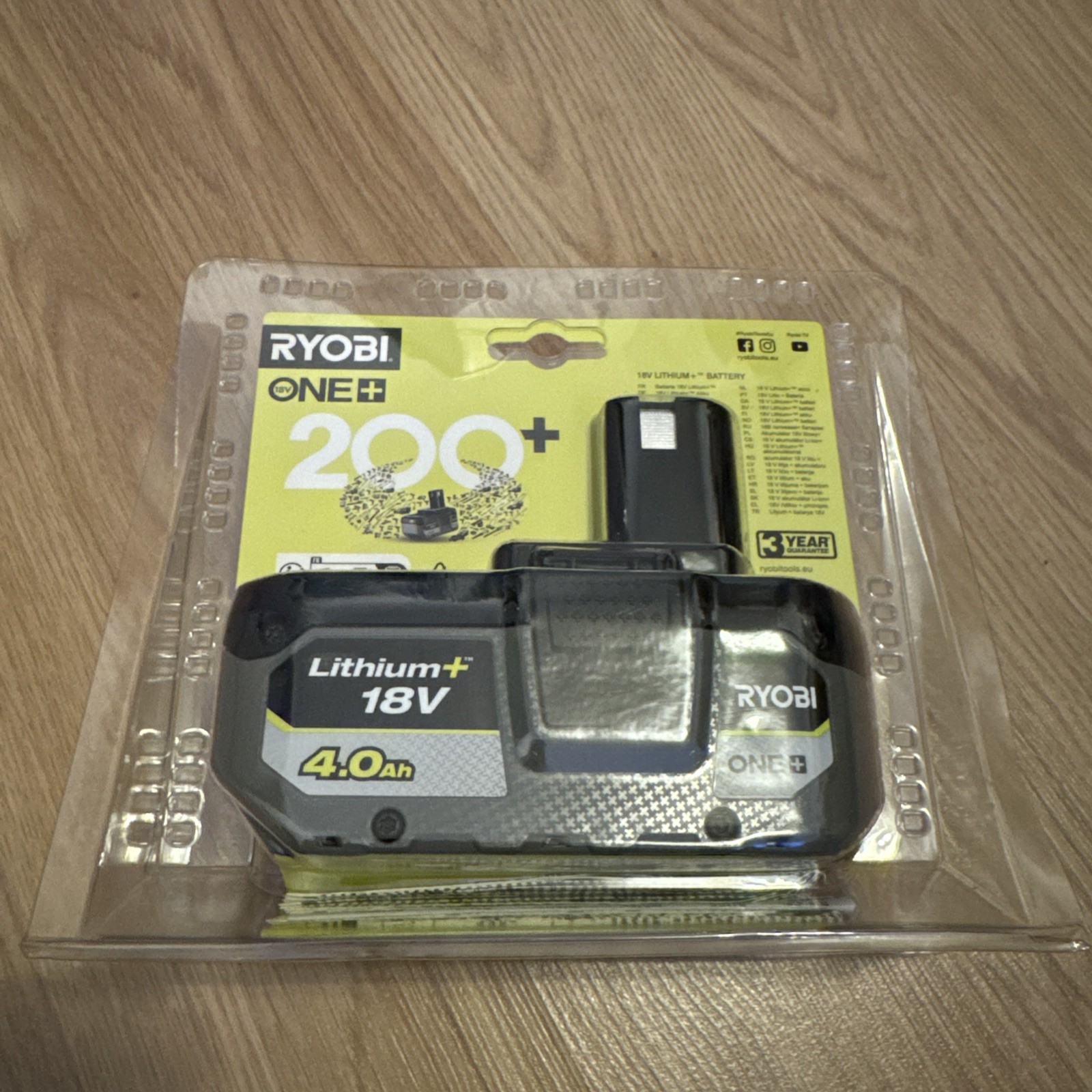 Ryobi RB1840X 18V ONE+™ 4.0Ah Lithium+ Compact Battery