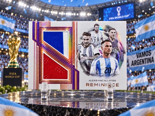 2026 Futera Alexis Mac Allister Reminisce Dual Game Worn Patch 01/04 RM01