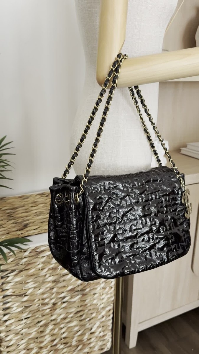 CHANEL Puzzle Accordion Flap Bag Shoulder Bag Chain Shoulder Bag
