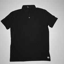 Vuori Shirt Mens -Size M -Black Strato Tech Polo Soft Performance Stretch Casual