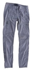 Armani Exchange Pants Bottoms Petite Women's Size 0 A|X Moto Gray Cotton Blend