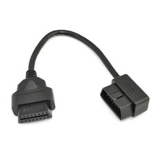OBD2 OBD II 16 Pin Male to Female Extension Cable, 1ft 30cm Diagnostic Adapter C