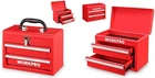 Durable Compact Metal Tool Box with 2 Drawers and Smooth Ball Bearings
