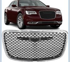 Front Bumper Grille Grill For 2015-2023 Chrysler 300 Chrome Black 5sw16rxfae Front Bumper Grille Grill For 2015-2023 Chrysler 300 Chrome Black 5sw16rxfae