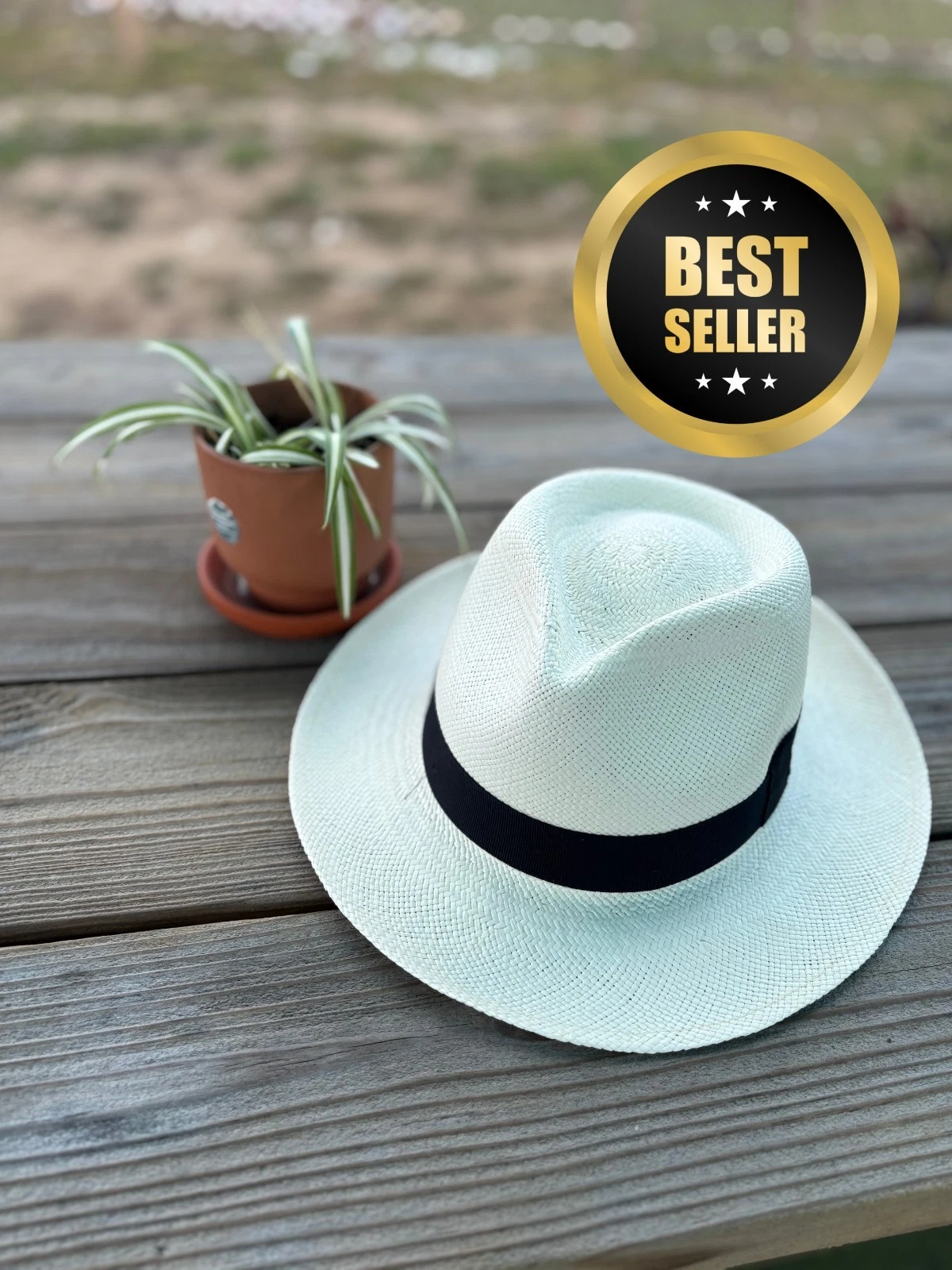 Genuine Panama Hat, 100% Toquilla Straw, Handwovwn in Ecuador, C-Crown/Teardrop
Opens in a new windo
