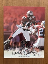 1997 Terrell Owens LEAF SIGNATURE SERIES Signed 8x10 Jumbo Card Auto Photo 49ers