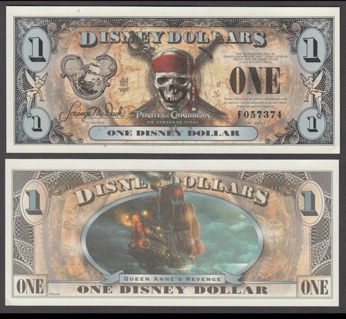 DISNEY 1 DOLLAR 2011 PIRATES OF THE CARIBBEAN PFX F UNCIRCULATED YYY Stock Pic