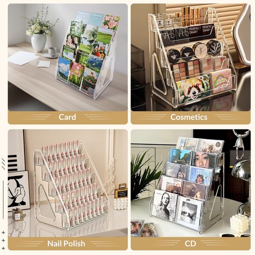 Trading Card Display Stand, 5 Tier Vertical Holder for Baseball Basketball Sp... - Picture 6 of 7