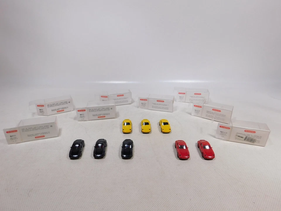 Porsche Carrera 4 164 01 164 02 18 Mint Box 1:87 H0 8x #EG721-0,5 - Immagine 4 di 4