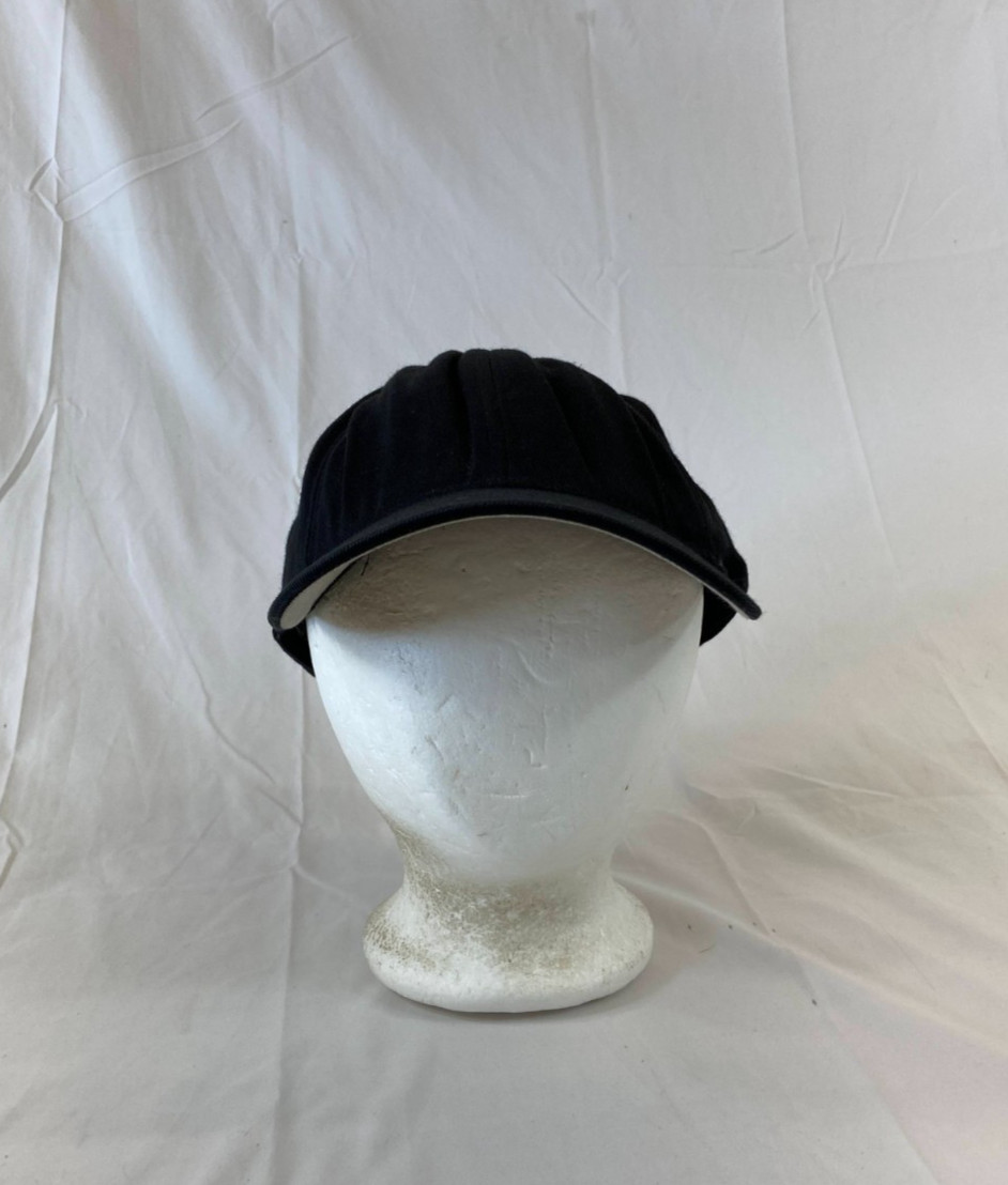 Black Solid Baseball Cap Fitted Hat Sports FlexFi… - image 1