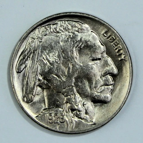 1926 Buffalo Nickel Lustrous Uncirculated BU UNC Indian Head 5c Coin