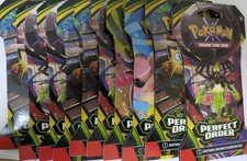 Pokemon TCG Perfect Order Mega Evolutions Sleeved Booster Packs - Lot Of 10
