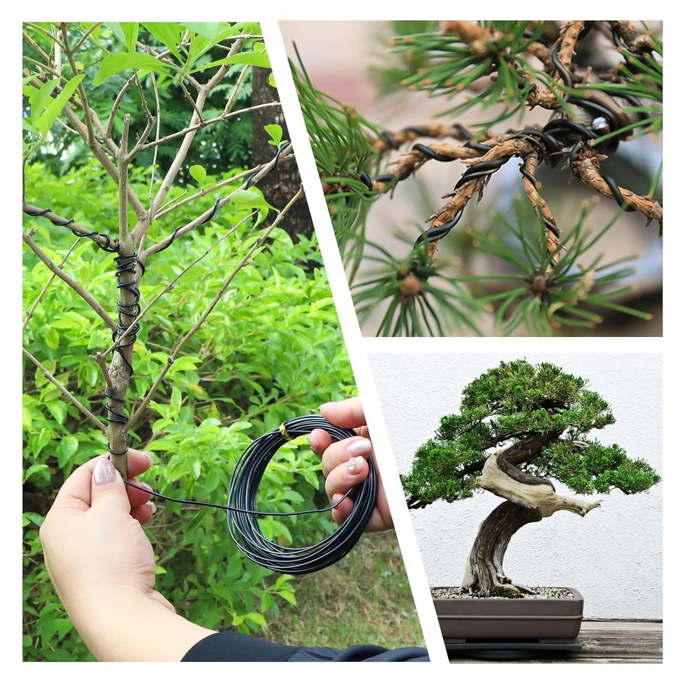 Filo Di Rame Filo Per Bonsai In Alluminio Anodizzato - 6mm X 19 Piedi - Marrone - Per Modellare Rami E Piante Kit Fai Da Te Piante - Foto 2