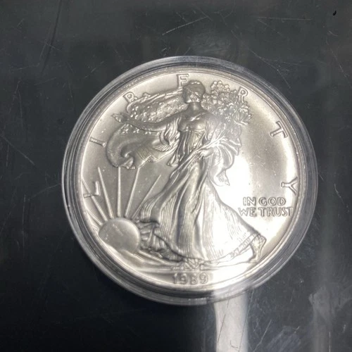1989 American Silver Eagle 1 Troy Oz. .999 Fine One Dollar Coin BU
