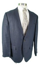 J Crew Ludlow Mens Navy 2 Btn 100 Linen Sport Coat 44R