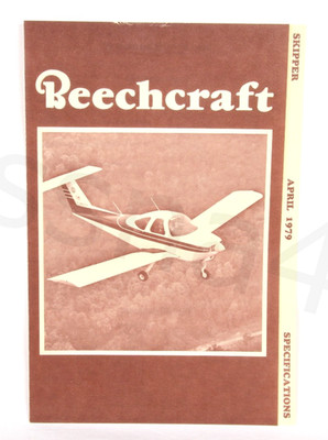 BEECHCRAFT Skipper Brochure Vintage 1979 Advertising Fold Specifications Gift