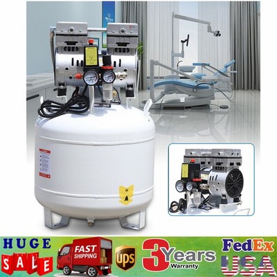 115PSI 40L Dental Medical Air Compressor Silent Air Compressor Oilless
