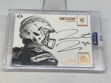 2017 HUNTER HENRY AUTO 3/3 ROOKIE RC ENDORSEMENTS PATRIOTS AUTOGRAPH