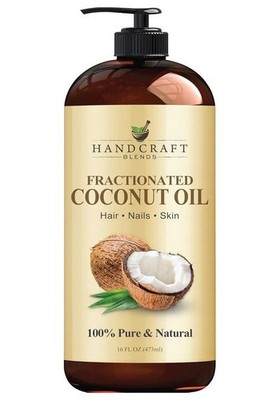 Handcraft Blends Fractionated Coconut Oil - 16 Fl Oz - 100% Pure and Natural