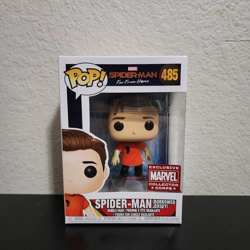 Funko Pop! Spider-Man (Borrowed Jersey) #485 Marvel Collector Corps Figure