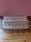 Anchor Hocking Wexford 1960s Vintage Wexford Pattern Covered Butter Dish