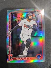 2025 Topps Chrome Update Carlos Santana REFRACTOR #USC11 Guardians