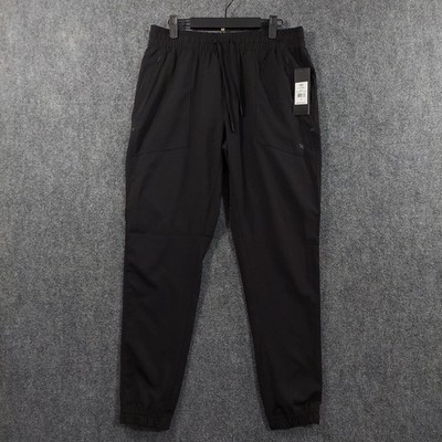 LEG3ND Pants Mens M Black Lightweight Microfiber Joggers Stretch Travel 30x30