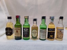 Cute Whisky Lot 80s Cluny The Speyside Glen Grant 5 Clan Campbell Vintage